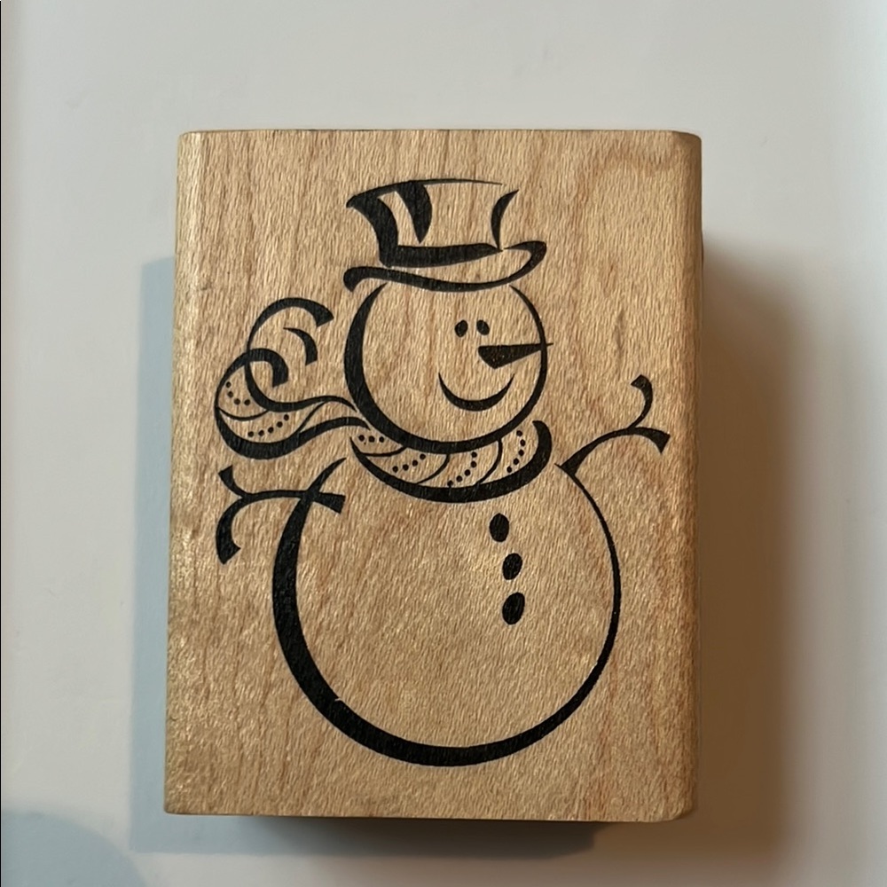 Inkadinkado Snowman Rubber Stamp